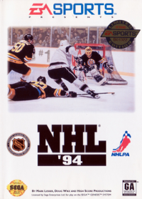 NHL 94 Sega Genesis US box art